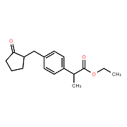 Ethyl 2-(4-((2-oxocyclopentyl)methyl)phenyl)propanoate