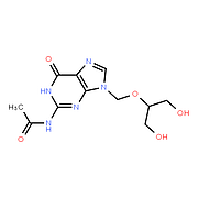 N-[6,9-Dihydro-9-[[2-hydroxy-1-(hydroxymethyl)ethoxy]methyl]-6-oxo-1H-purin-2-yl]acetamide