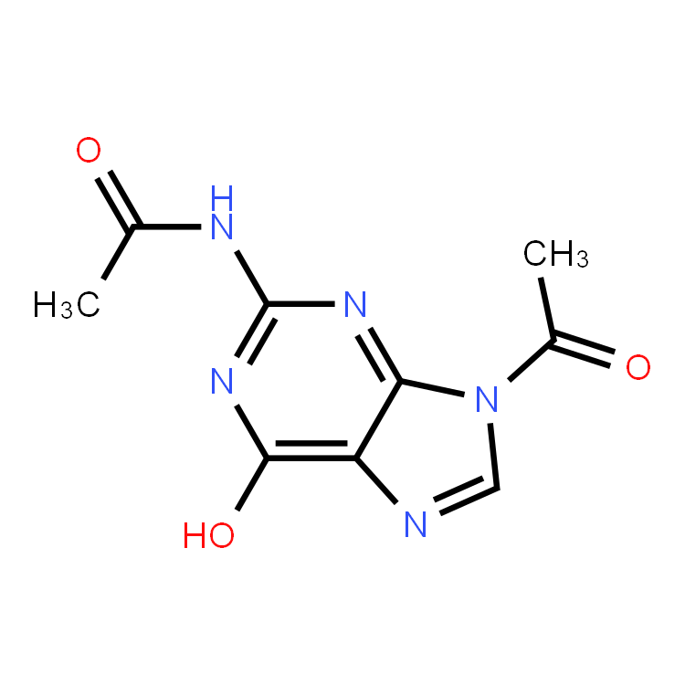 2-Acetylamino-9-acetyl-6-hydroxypurine