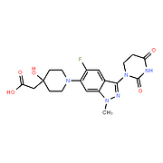 1-[5-Fluoro-1-methyl-3-(tetrahydro-2,4-dioxo-1(2H)-pyrimidinyl)-1H-indazol-6-yl]-4-hydroxy-4-piperid