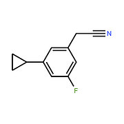 3-Cyclopropyl-5-fluorobenzeneacetonitrile