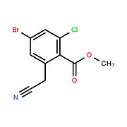 Methyl 4-bromo-2-chloro-6-(cyanomethyl)benzoate