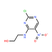 2-((2-chloro-5-nitropyrimidin-4-yl)amino)ethan-1-ol