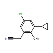 5-Chloro-3-cyclopropyl-2-methylbenzeneacetonitrile