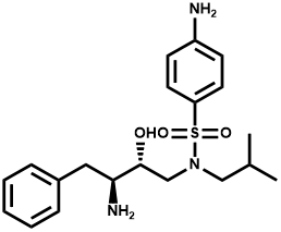 4-amino-N-(2R,3S)(3-amino-2-
hydroxy-4-phenylbutyl)-N-isobutylbenzenesulfonamide  