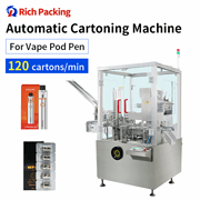 ZH-120L Automatic Vape Pod Cartoning Machine