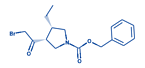 (3R,4S)-3-(2-Bromoacetyl)-4-ethyl-1-pyrrolidinecarboxylic acid phenylmethyl ester
