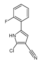 2-chloro-5-(2-fluorophenyl)-1H-pyrrole-3-carbonitrile