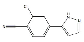 2-Chloro-4-(1H-Pyrazol-5-Yl)Benzonitrile