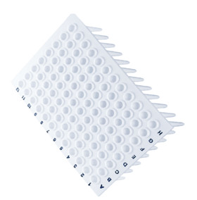 Non Skirted PCR Plate 0.1ml White Color Pcr Plate