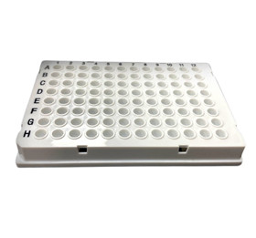 0.1ml Blue Full Skirted Printed Clear Color PCR Plate