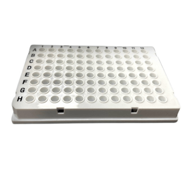 0.1ml Blue Full Skirted Printed Clear Color PCR Plate