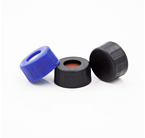 Noke Screw PP Cap For Sampler Vial 9-425 Black , Polypropylene Cap 9mm
