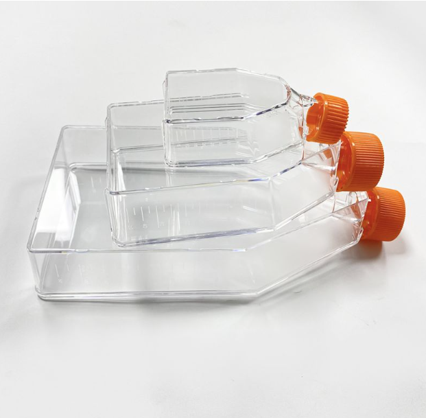 225 CM2 Culture Area, Vented Cap Lab Volumetric Plant Cell Tissue Culture Flasks