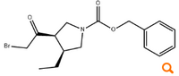 (3R,4S)-3-(2-Bromoacetyl)-4-ethyl-1pyrrolidinecarboxylic acid phenylmethyl ester