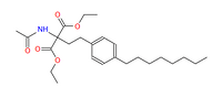Diethyl 2-acetamido-2-(4-octylphenethyl)malonate