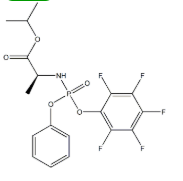 2. N-[(S)-(2,3,4,5,6-pentafluorophenoxy)phenoxyphosp 2 horyl]-L-alanine isopropyl ester