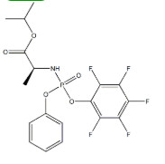 2. N-[(S)-(2,3,4,5,6-pentafluorophenoxy)phenoxyphosp 2 horyl]-L-alanine isopropyl ester
