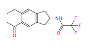 N-(5-acetyl-6-ethyl-2,3-dihydro-1H-inden-2-yl)-2,2,2-trifluoro-acetamide