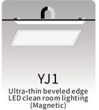 YJ1
Ultra-thin beveled edge 
LED clean room lighting 
(Magnetic)