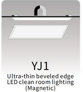 YJ1
Ultra-thin beveled edge 
LED clean room lighting 
(Magnetic)