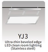 YJ3
Ultra-thin beveled edge 
LED clean room lighting 
(Stainless steel)