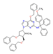 N-[(4-methoxyphenyl)-diphenylmethyl]-9-[(1S,3S)-2-methylidene-4-phenylmethoxy-3-(phenylmethoxymethyl