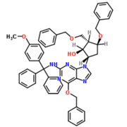 (2R,3S,5S)-3-(Benzyloxy)-5-[2-[[(4-methoxyphenyl)diphenylmethyl]amino]-6-(phenylmethoxy)-9H-purin-9-