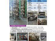Horizontal photochemical reactor