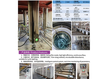 Vertical photochemical reactor