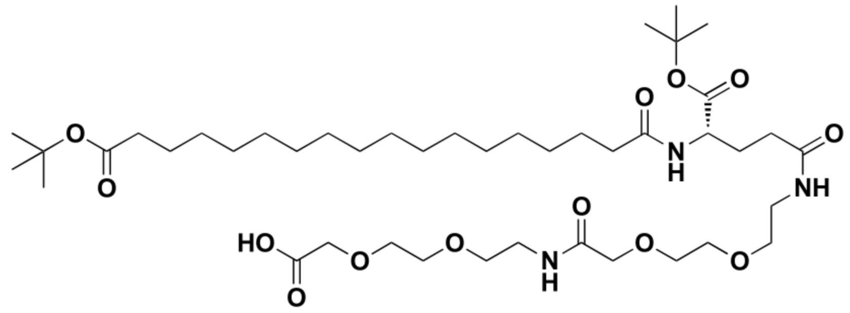 tBuO-Ste-Glu(AEEA-AEEA-OH)-OtBu