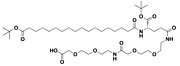 Fmoc-L-Lys[Oct-(otBu)-Glu-(otBu)-AEEA-AEEA]-OH