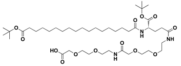 Fmoc-L-Lys[Oct-(otBu)-Glu-(otBu)-AEEA-AEEA]-OH
