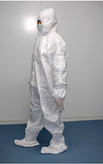 Disposable sterile protective clothing /four-piece coverall