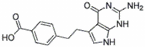 4-[2-(2-Amino-4,7-dihydro-4-oxo-1H-pymol[2,3-d]pyrimodin-5-yl)ethyl]benzoic acid 
