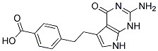 4-[2-(2-Amino-4,7-dihydro-4-oxo-1H-pymol[2,3-d]pyrimodin-5-yl)ethyl]benzoic acid 