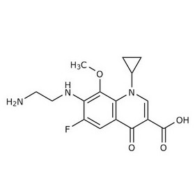 3-Quinolinecarboxylic acid, 7-[(2-aminoethyl)amino]-1-cyclopropyl-6-fluoro-1,4-dihydro-8-methoxy-4-o