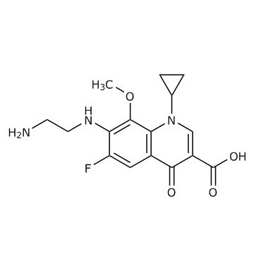 3-Quinolinecarboxylic acid, 7-[(2-aminoethyl)amino]-1-cyclopropyl-6-fluoro-1,4-dihydro-8-methoxy-4-o