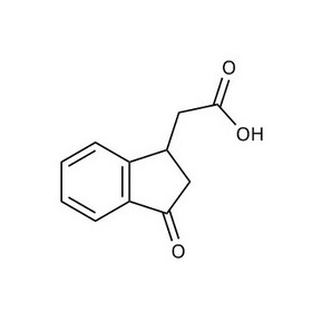 2-(3-Oxo-2,3-dihydro-1H-inden-1-yl)acetic acid