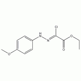 Acetic acid, 2-chloro-2-[2-(4-methoxyphenyl)hydrazinylidene], ethyl ester