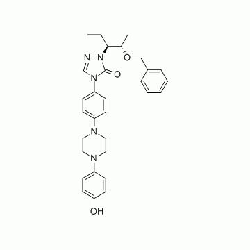 2-[(1S,2S)-1-ethyl-2-bezyloxypropyl]-2,4-dihydro-4-[4-[4-(4-hydroxyphenyl)-1-piperazinyl]phenyl]- 3H