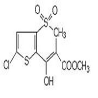 6-chioro-4-hydroxy-2-methyl-3-metho-xycarbonyl-2H-thieno[2,3-e]-1,2-thiazine-1,1-dioxide