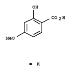 Benzoic acid,2-hydroxy-4-methoxy-, potassium salt (1:1)