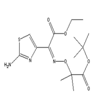 Ethyl 2-(2-aminothiazole-4-yl)-2-(1-tert-butoxycarbonyl-1-methylethoxyimino)acetate