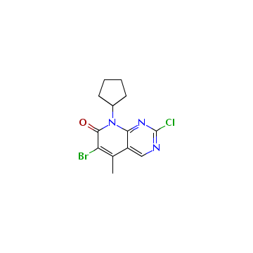 Palbociclib intermediate-6-Bromo-2-chloro-8-cyclopentyl-5-methylpyrido-[2,3-d]pyrimidin-7(8H)-one