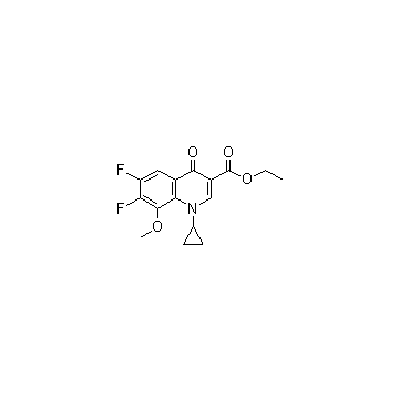 1-Cyclopropyl-6,7-difluoro-1,4-dihydro-8-methoxy-4-oxo-3-quinolinecarboxylic acid ethyl ester