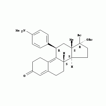 Ulipristal acetate，17α-Acetoxy-11β-[4-N,N-dimethylaminophenyl]-19-norpregna-4,9-diene-3,20-dione;CDB