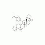 3,3,3,20,20-Bis(ethylene-dioxy) -5α, 17α-dihydroxy-11β-[4-(N,N-dimethylamino)-phenyl]-19-norpregna-9