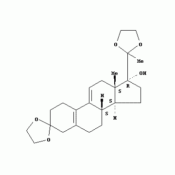 3,3,20,20-Bis(ethylene-dioxy)-17α-hydroxy-19-norpregna-5(10),9(11)-diene; 3,20-Bis(ethylenedioxy)-19