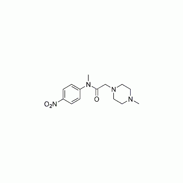 N-methyl-2-(4-methylpiperazin-1-yl)-N-(4-nitrophenyl)acetamide